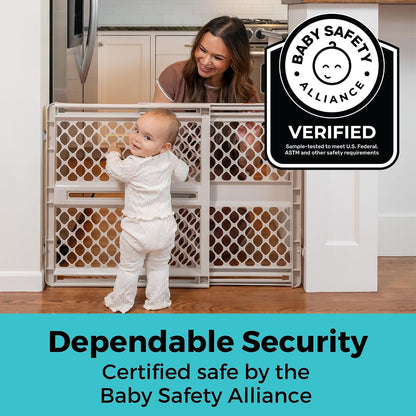 Toddleroo by North States Supergate Ergo Baby Gate – Useful First-Time Parent Gift for Childproofing a New Home