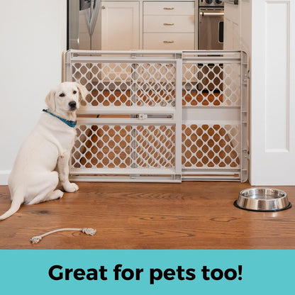 Toddleroo by North States Supergate Ergo Baby Gate – Useful First-Time Parent Gift for Childproofing a New Home