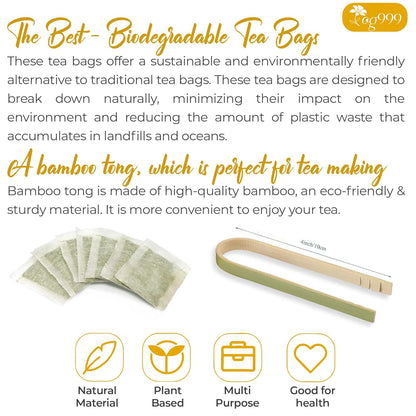TOG999 Premium Tea Bags in Resealable Pouch – Cozy Holiday Stocking Stuffer for Mom, Wife, and Tea Enthusiasts