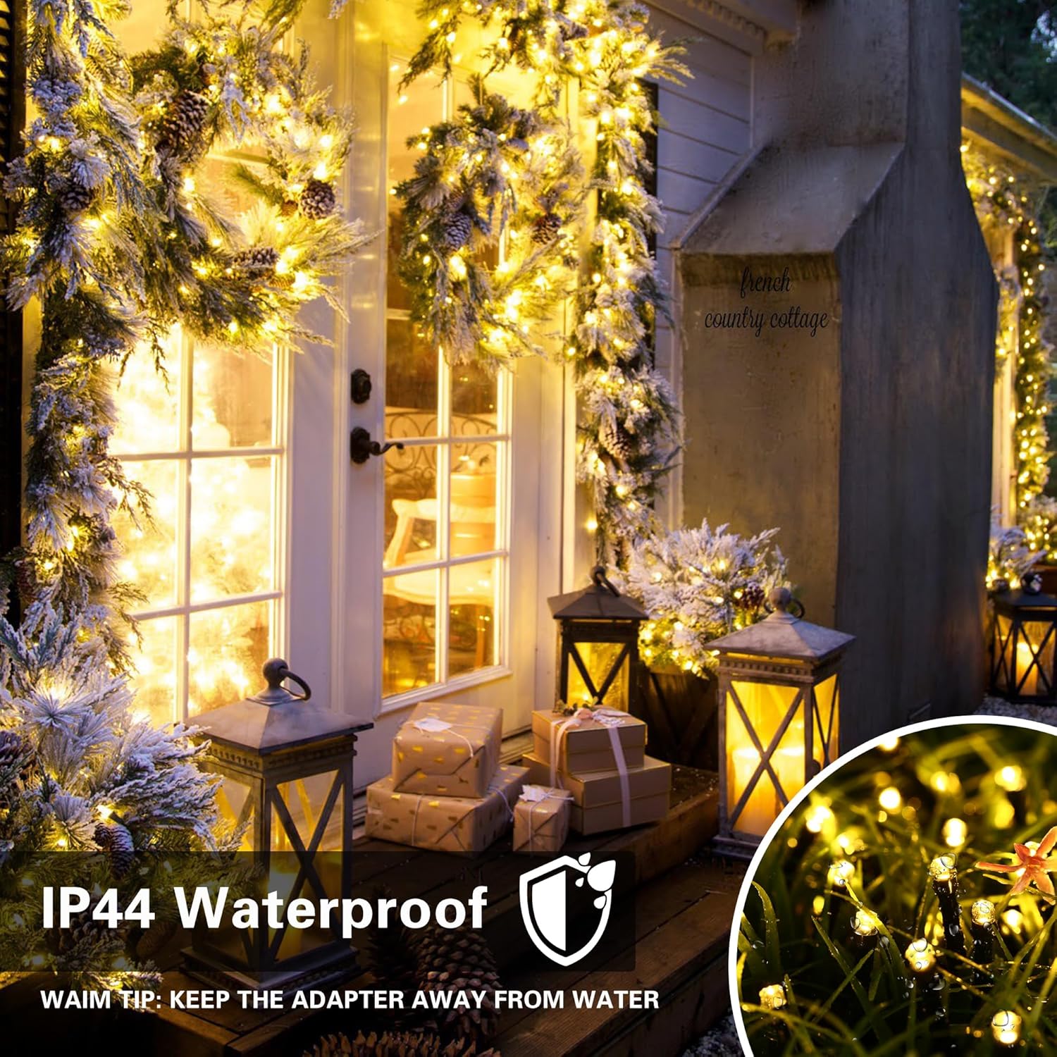 Toodour Color Changing String Lights – Christmas Gift for Couples and Parents, Waterproof Indoor Outdoor Lights