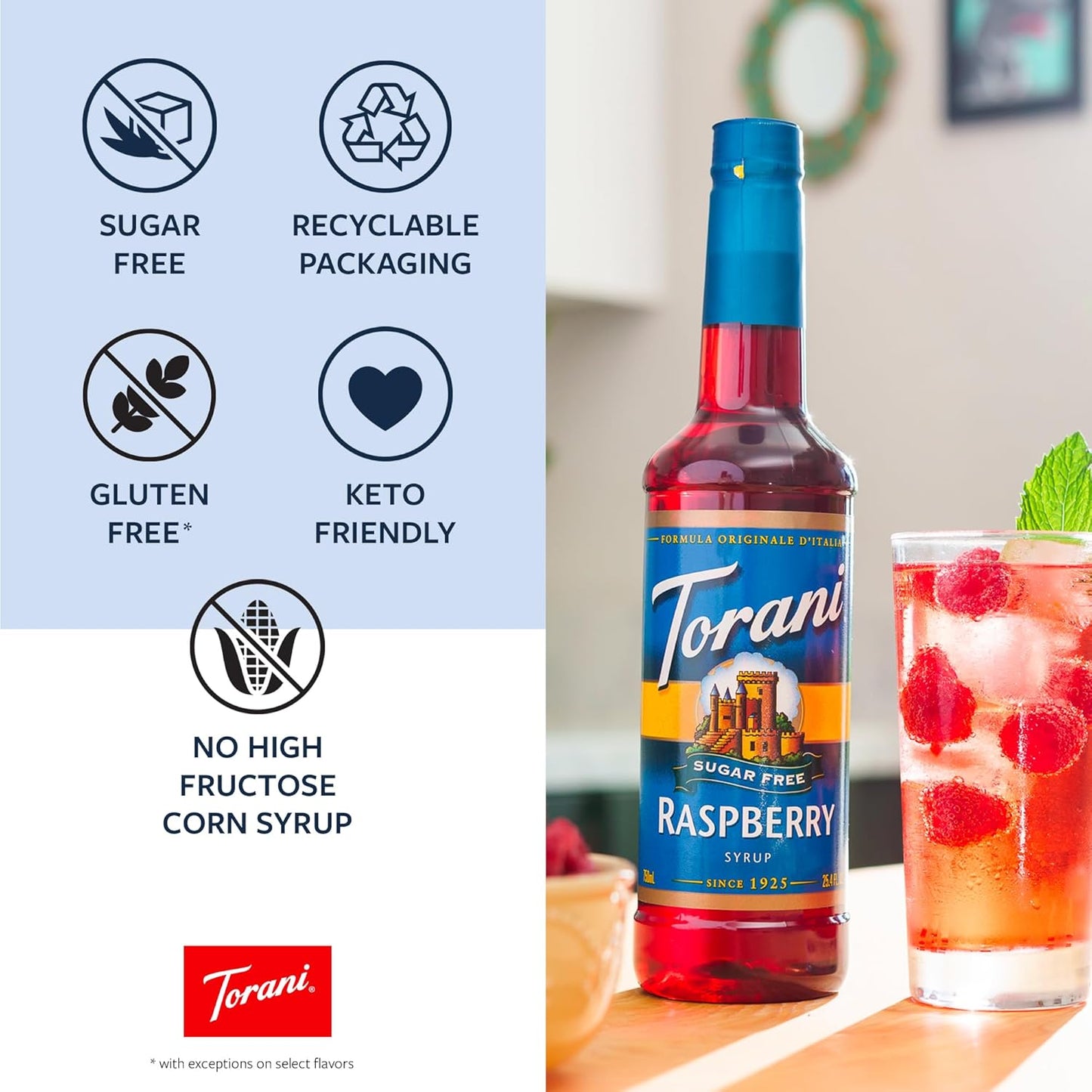 Torani Sugar Free Syrup Vanilla – Wind-Down Dessert Flavor for Low-Carb Evening Treats