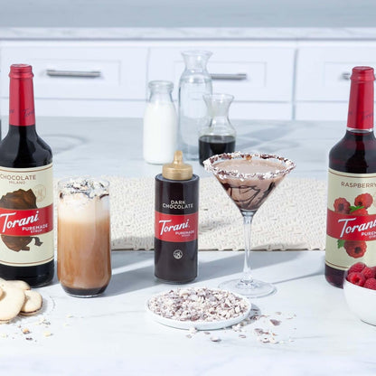 Torani White Chocolate Puremade Sauce – Gourmet Pantry Staple for the Sophisticated Home Barista, Rich Mocha & Hot Chocolate Drizzle