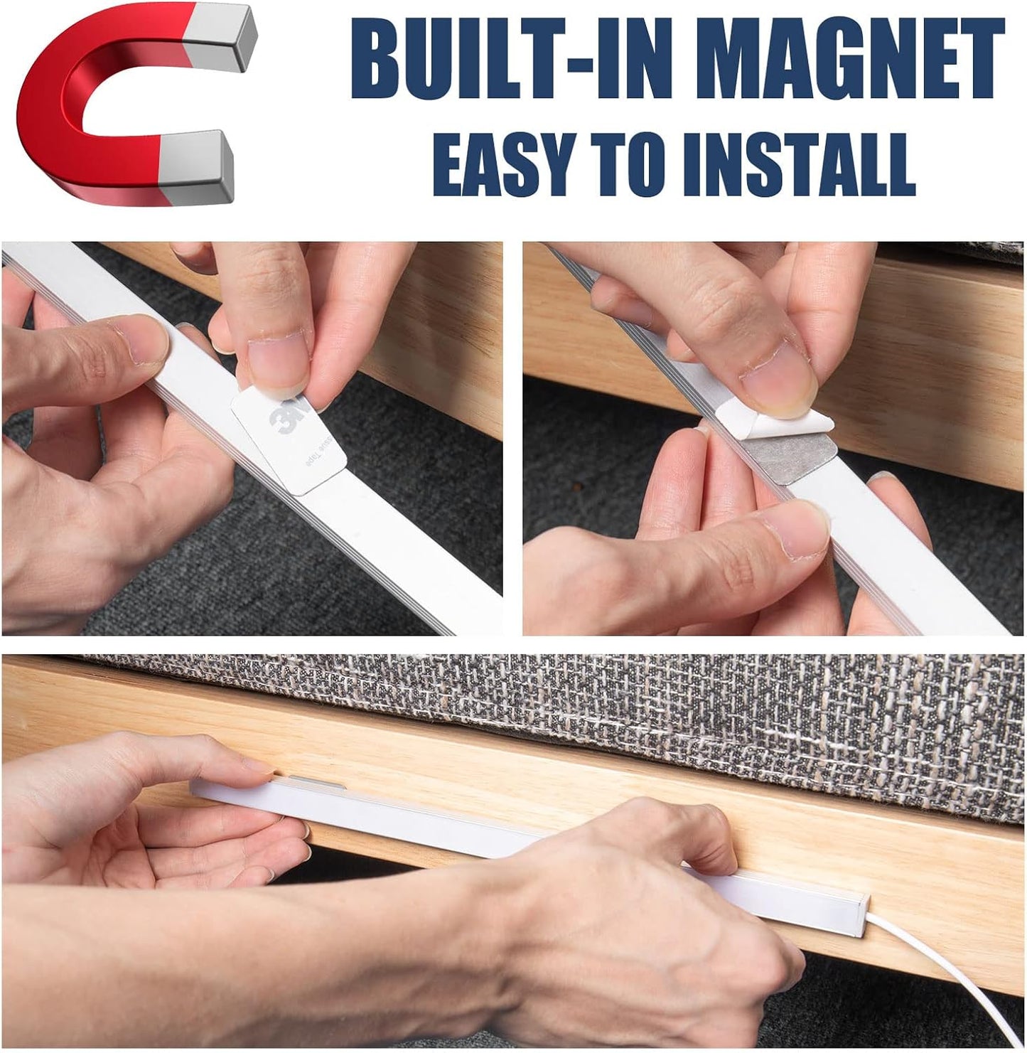 touch-controlled dimmable brightness in cool white