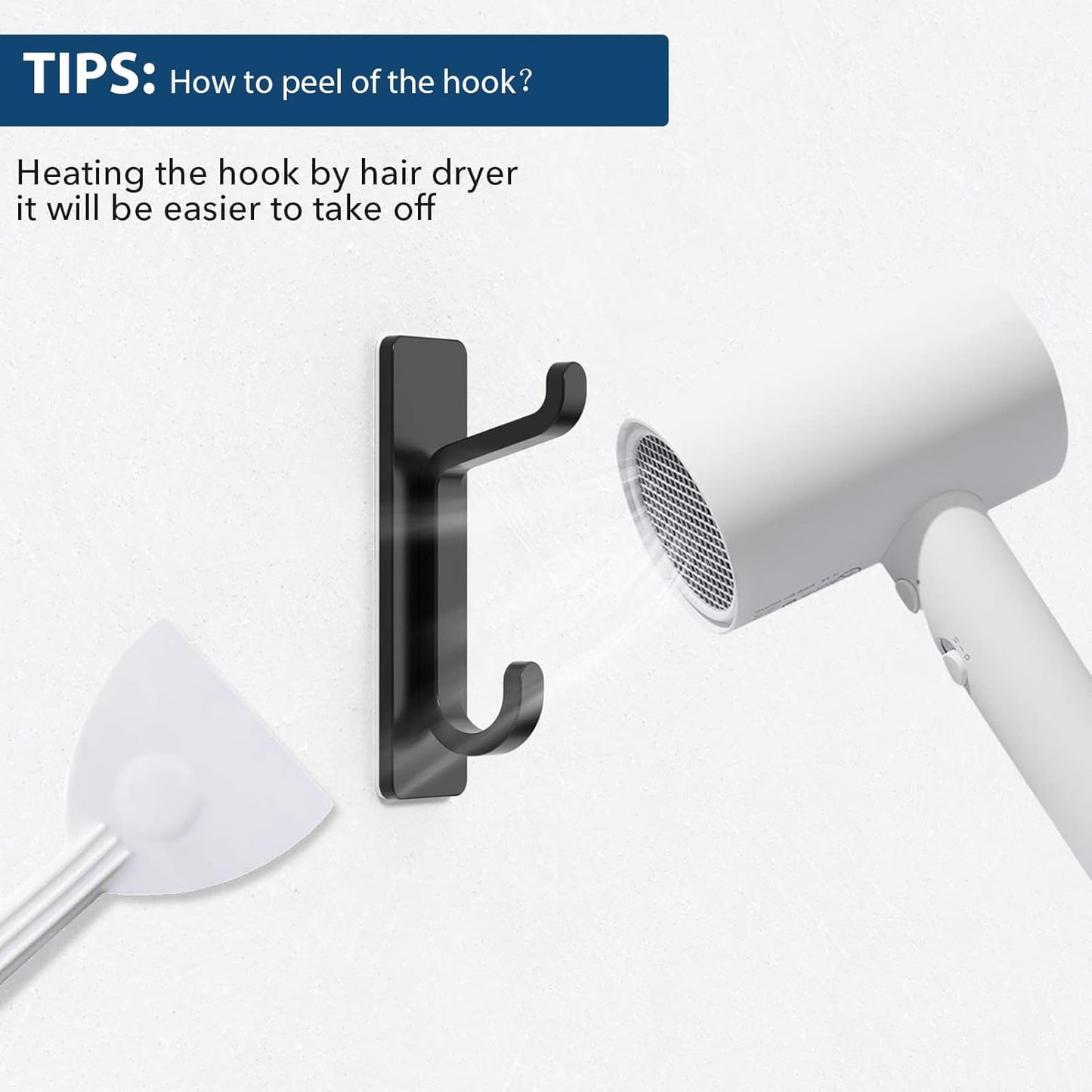 Towlz Weather-Resistant Coat Hooks for Patio and Outdoor Kitchen, Aluminum Adhesive Hooks in Five Finishes