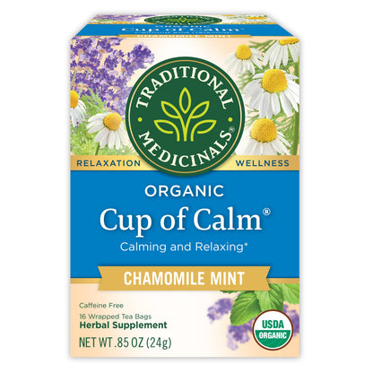 Traditional Medicinals Organic Calming Tea – Self-Care Holiday Gift Basket Addition for the Overworked Woman