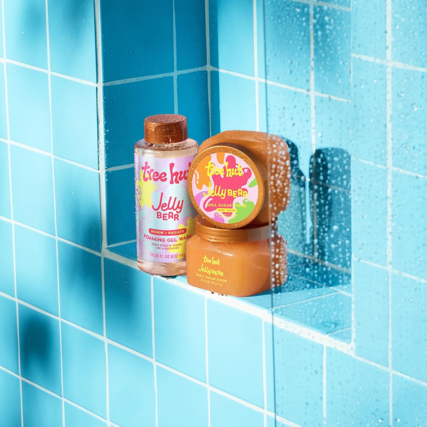 Tree Hut Jelly Bear Body Wash – Mood Boosting Foaming Body Wash with Long Lasting Light Scent, Vitamin C and Aloe Vera Infused