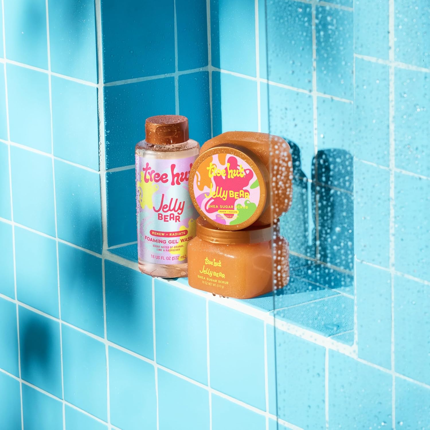 Tree Hut Jelly Bear Body Wash – Mood Boosting Foaming Body Wash with Long Lasting Light Scent, Vitamin C and Aloe Vera Infused