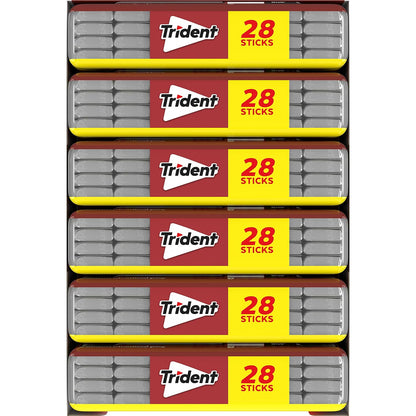 Trident Spearmint Sugar-Free Gum – Home Office Focus Chewing Aid for ADHD Concentration Support