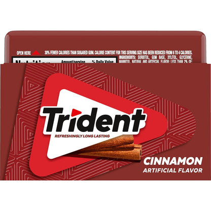 Trident Spearmint Sugar-Free Gum – Home Office Focus Chewing Aid for ADHD Concentration Support