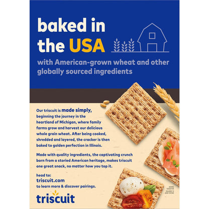 Triscuit Cracked Pepper & Olive Oil Crackers – Kosher Snack for Kid-Friendly Charcuterie Boards