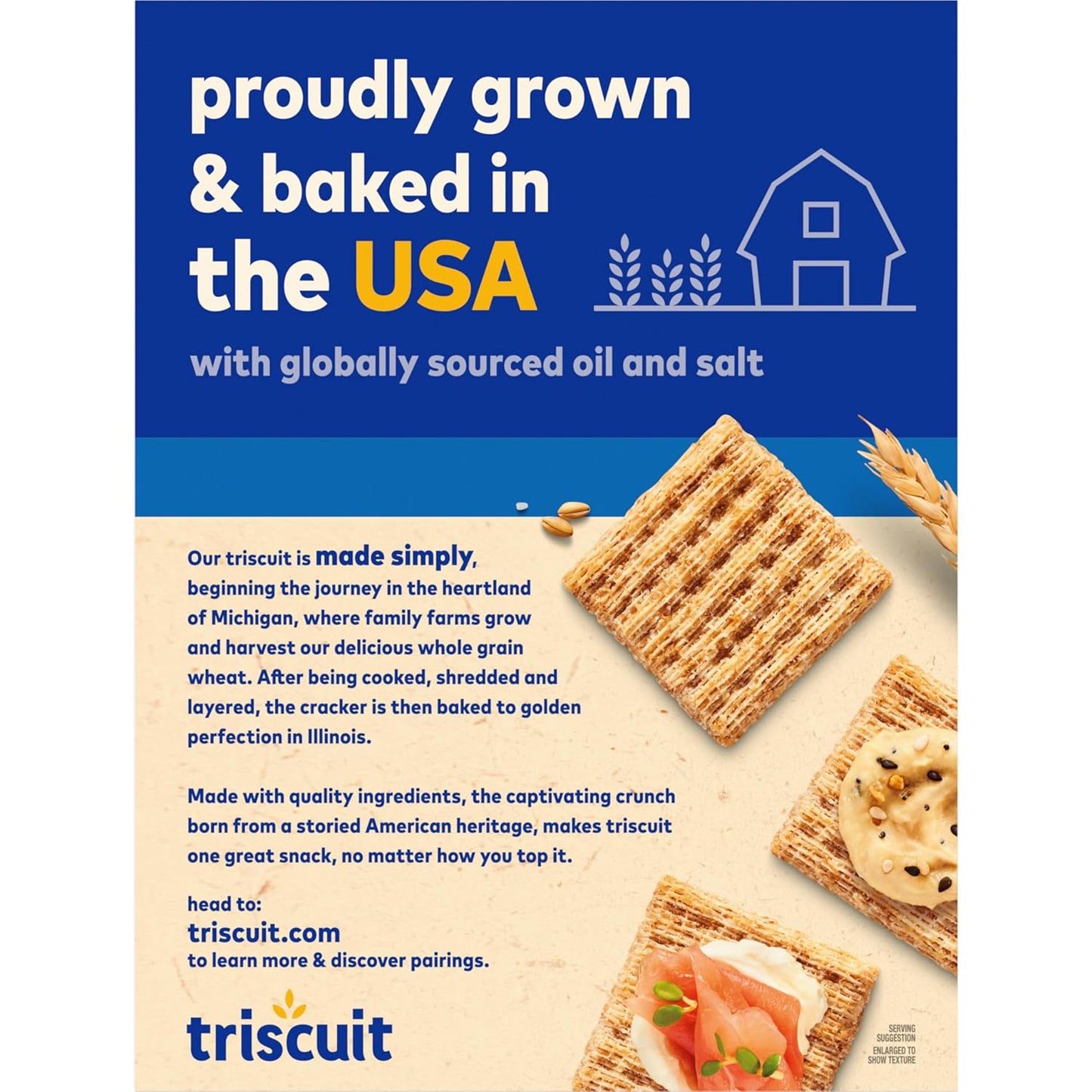 Triscuit Original Whole Grain Crackers – No-Filler Snack for Clutter-Free Snack Drawers