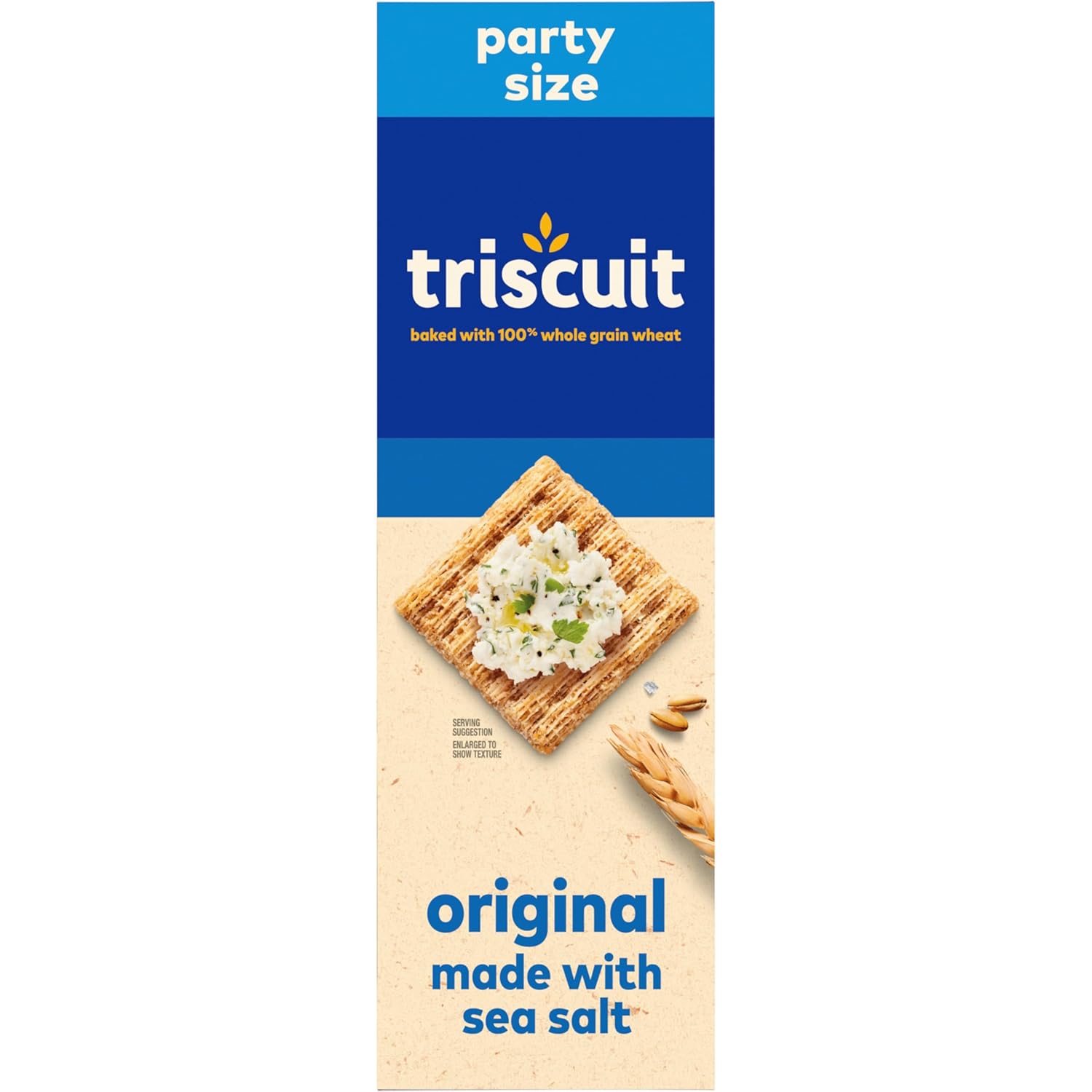 Triscuit Original Whole Grain Crackers – No-Filler Snack for Clutter-Free Snack Drawers