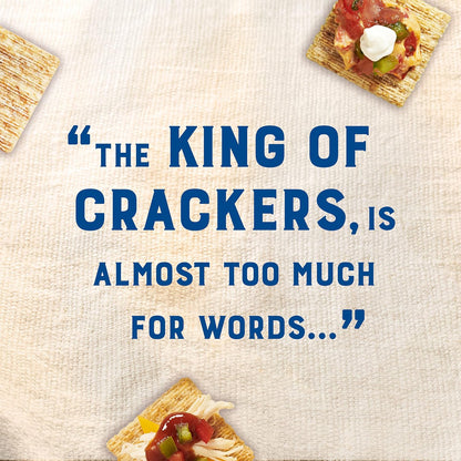 Triscuit Original Whole Grain Wheat Crackers – Non-GMO Heart-Healthy Crackers for Dining Table and Pantry, 12.5 oz