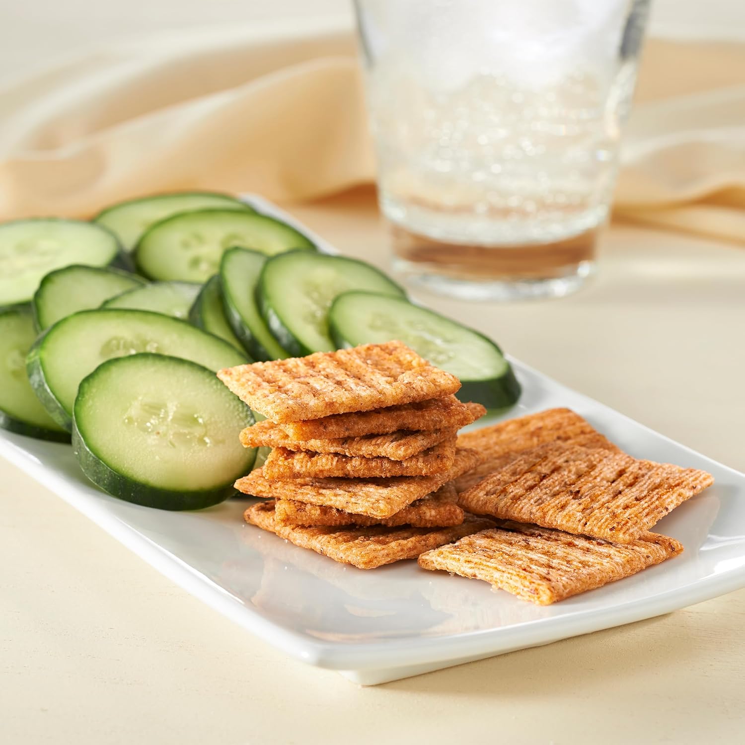 Triscuit Reduced Fat Vegan Crackers – Car Cup Holder Snack for Road Trips with Kids