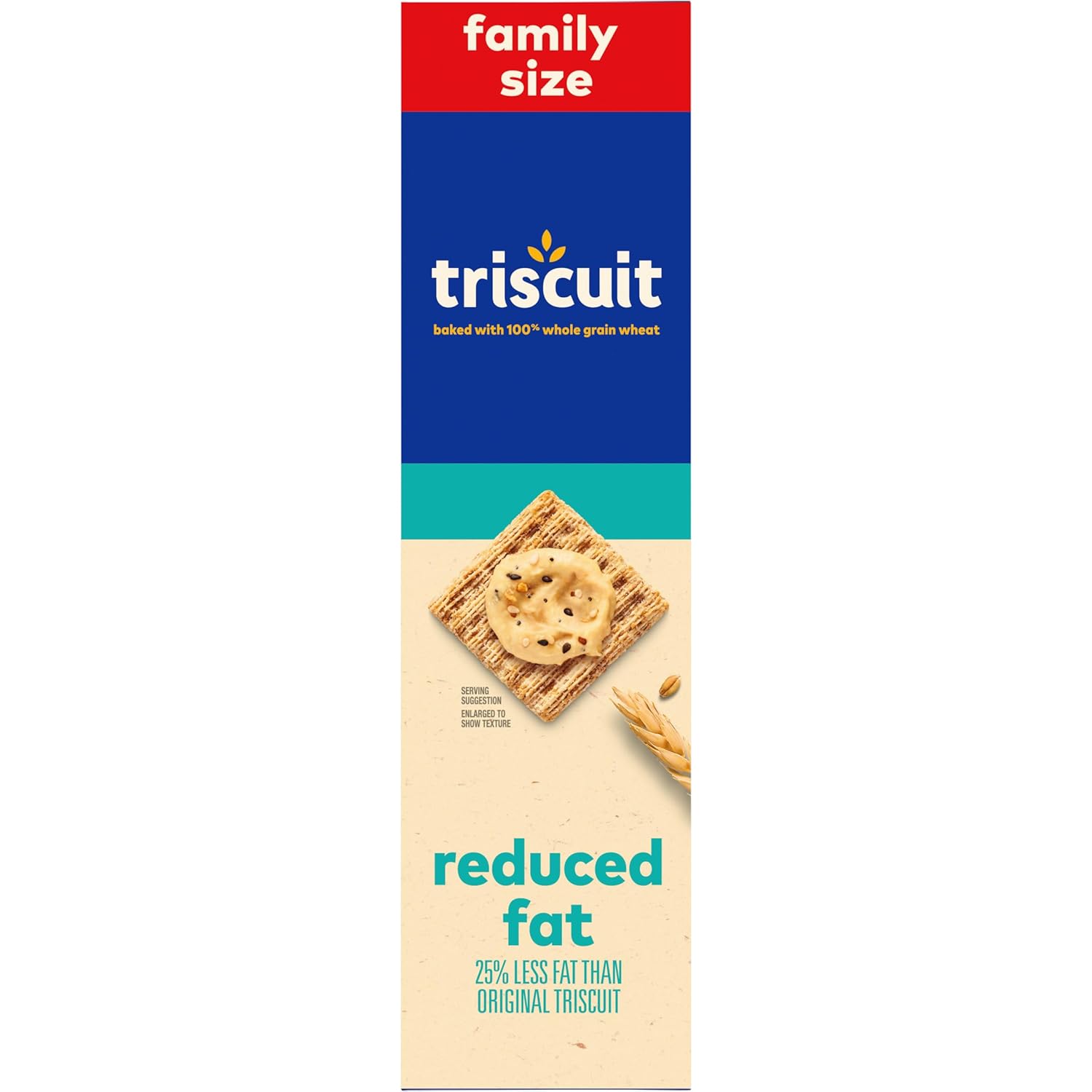 Triscuit Reduced Fat Vegan Crackers – Car Cup Holder Snack for Road Trips with Kids