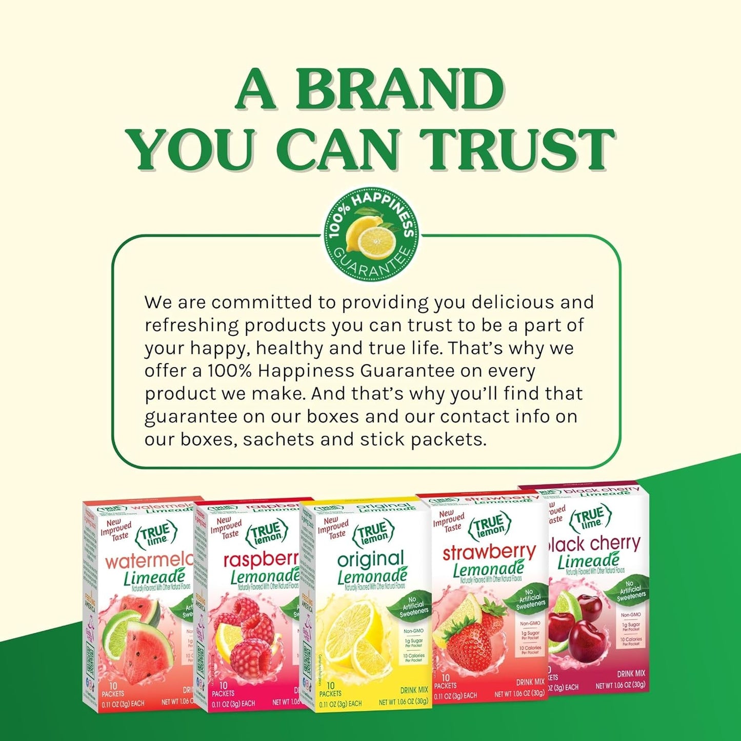 True Citrus True Lemon Strawberry Lemonade Powdered Mix – Family Friendly Low-Sugar Drink for Pantry and Road Trips
