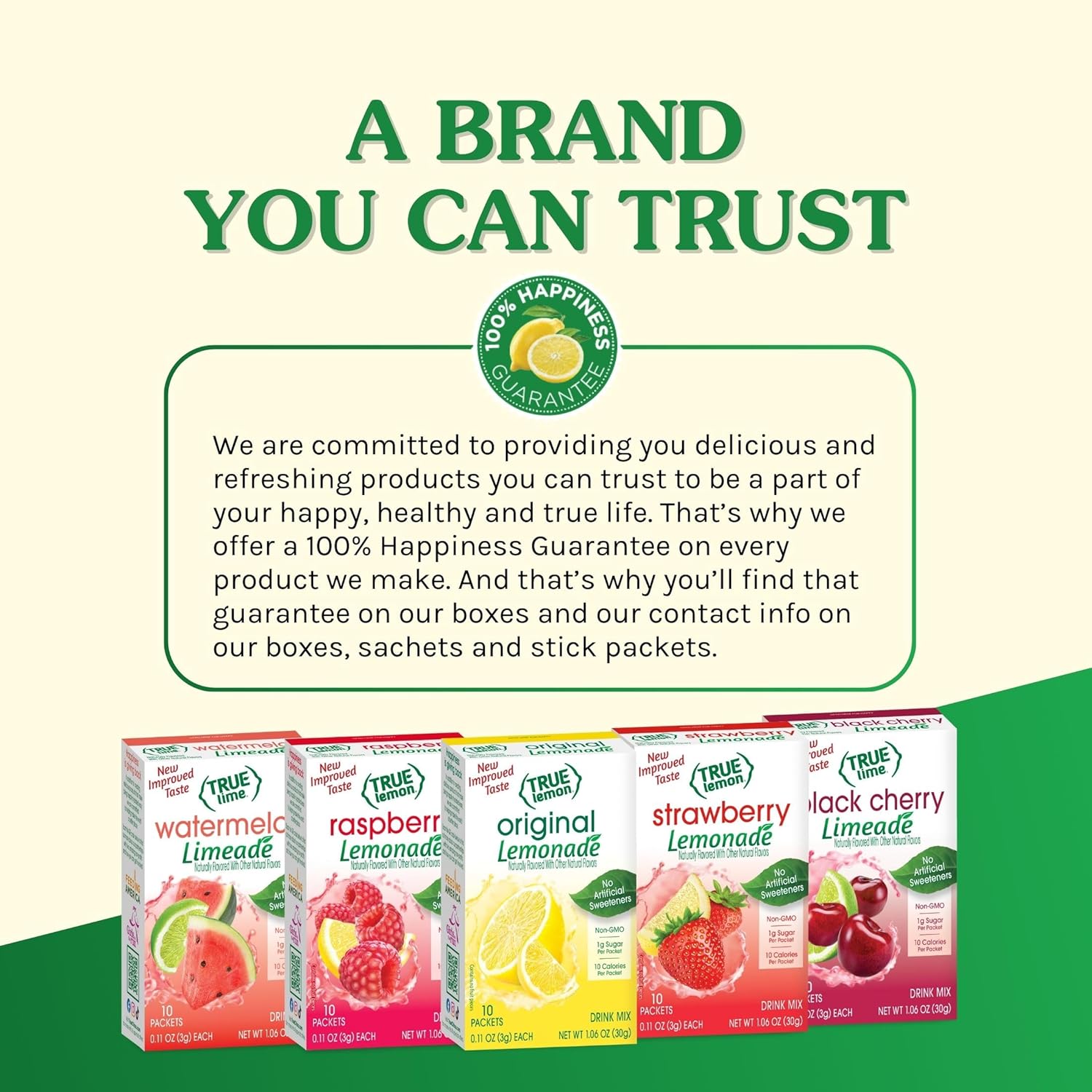 True Citrus True Lemon Strawberry Lemonade Powdered Mix – Family Friendly Low-Sugar Drink for Pantry and Road Trips