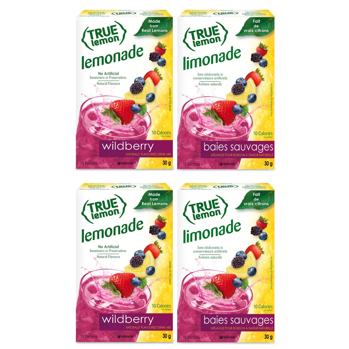 TRUE LEMON Sugar Free Lemon Powder Packets – Reception Area Beverage Upgrade for Employees and Visitors