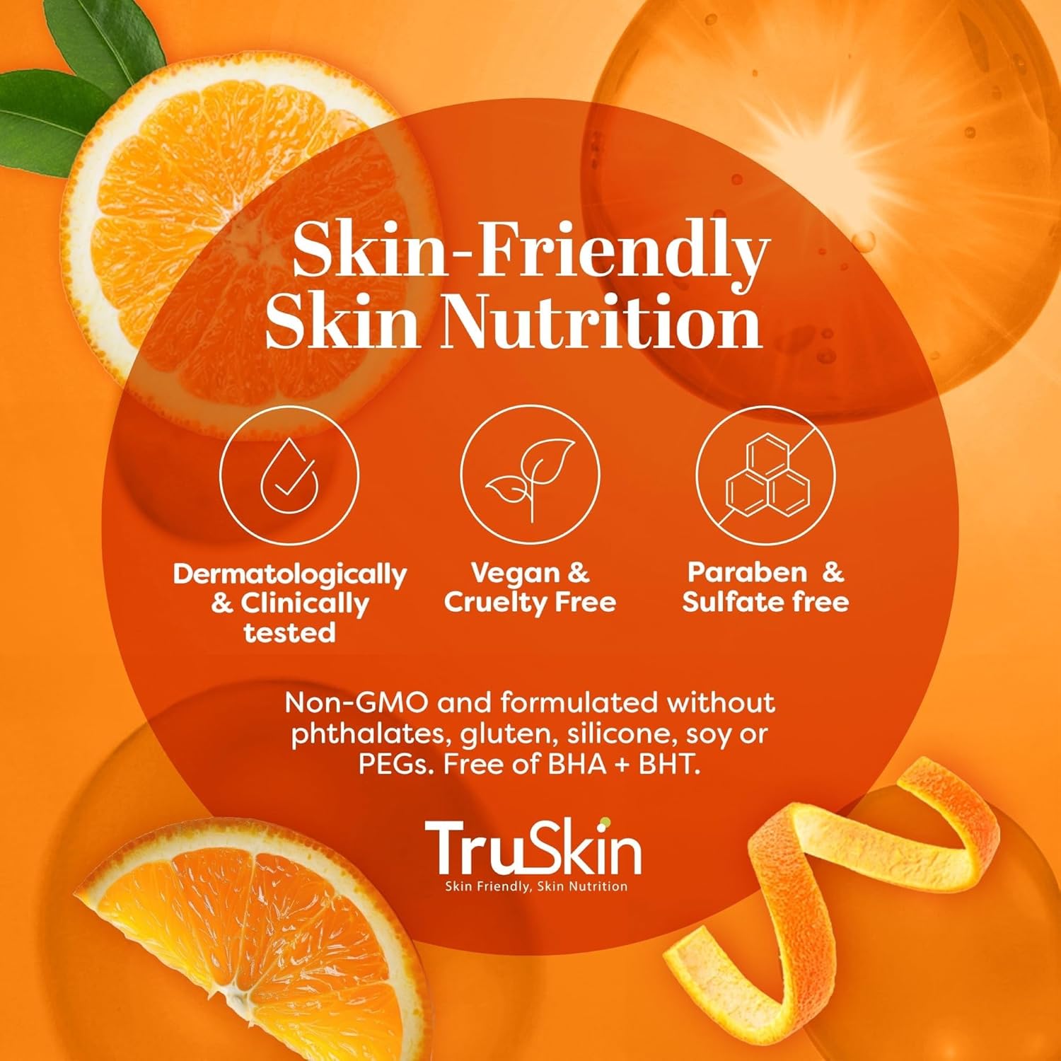 TruSkin Vitamin C Serum with Hyaluronic Acid – Calming Anti-Aging Ritual for Sensitive Skin