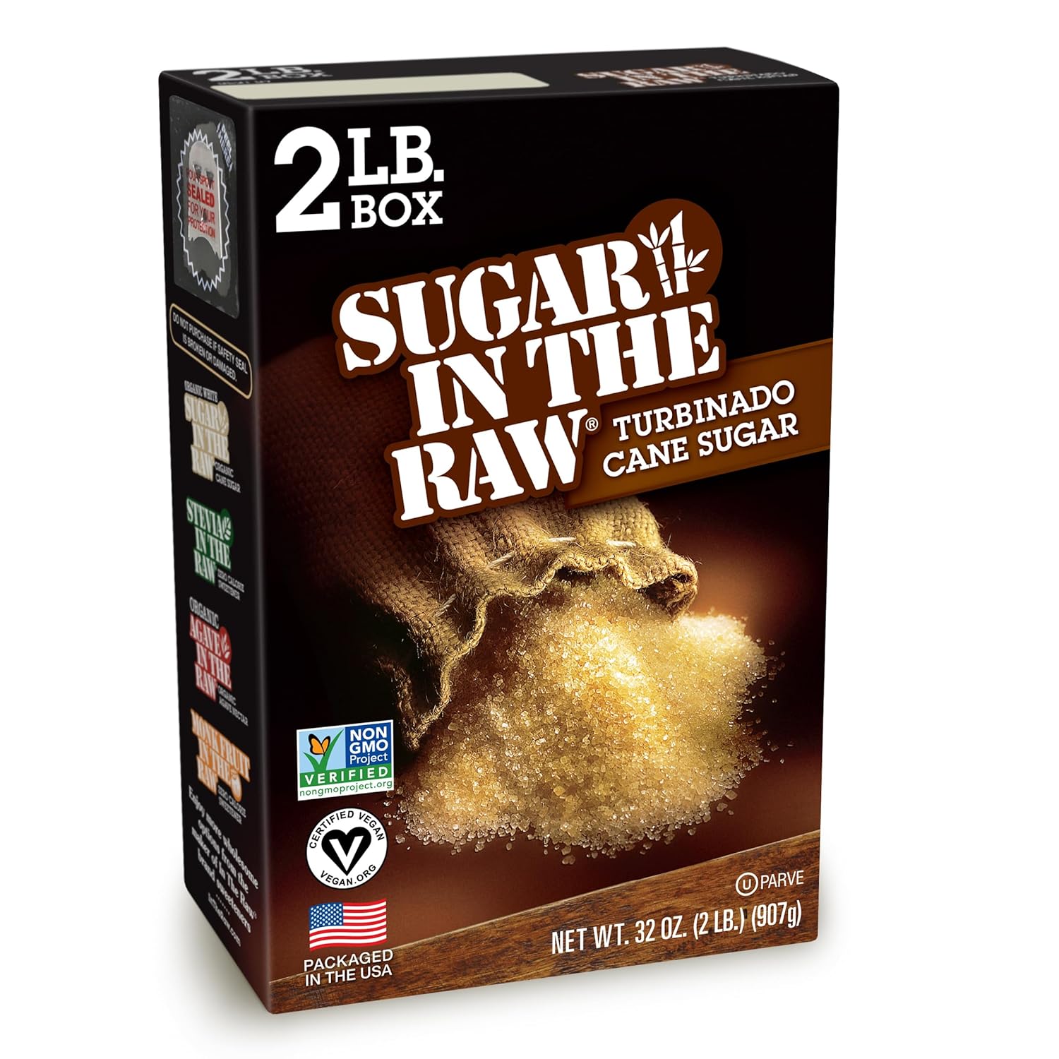 turbinado cane sugar, less refined to retain natural molasses