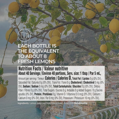 Tuscanini Pure Sicilian Lemon Juice – Self-Care Kitchen Ritual Upgrade, Squeeze Bottle for Nourishing Everyday Meals