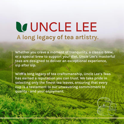 Uncle Lee's Organic Matcha Green Tea Bags – Jitter-Free Coffee Replacement for Study Sessions and Deep Work
