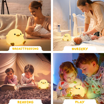 UNEEDE Silicone Animal Night Light – Soothing Sleep Companion for Nighttime Reading and Relaxation, Dimmable Warm Lamp