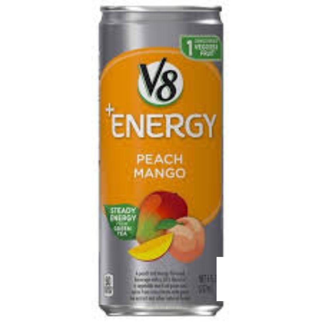 V8 +Energy Sparkling Juice 4-Pack – Durable Canned Energy for Picnics Patio and Open Air Use