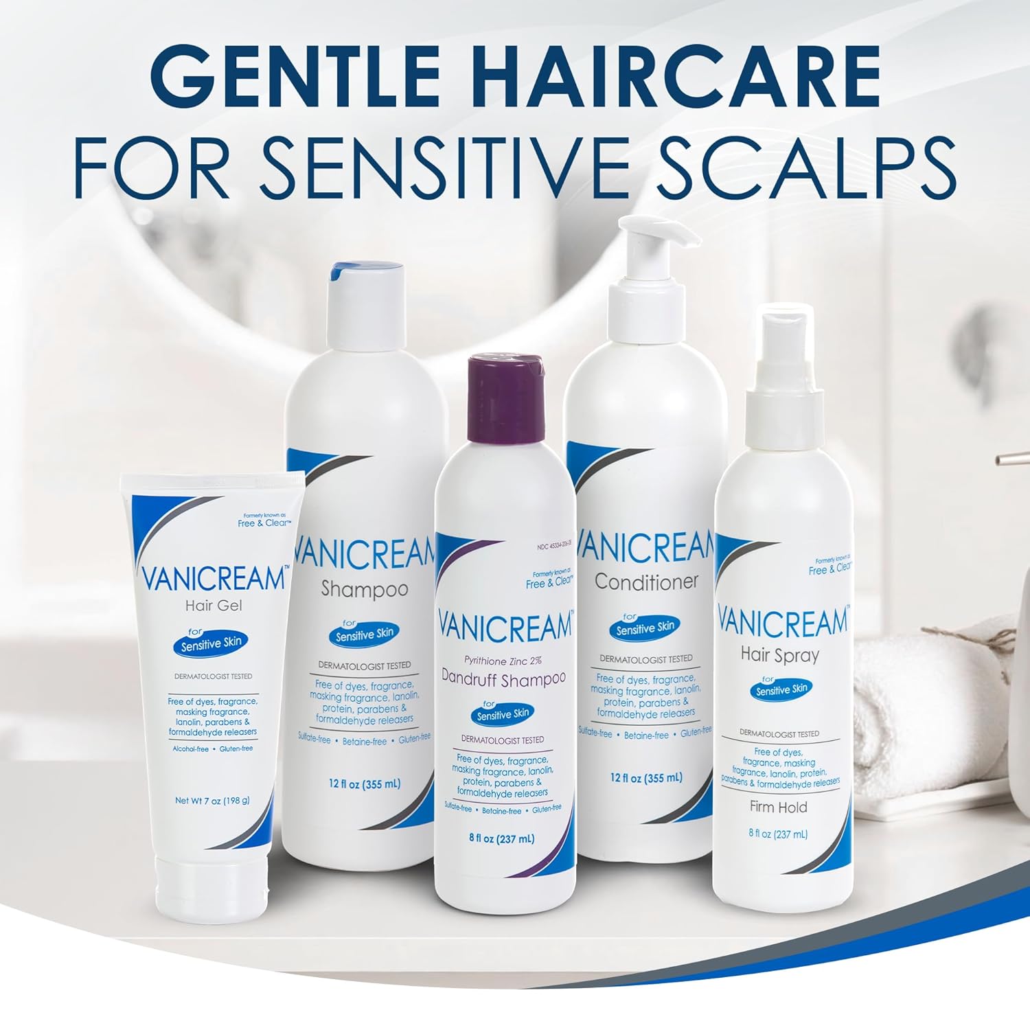 Vanicream Hair Shampoo – Tear-Free Sensitive Formula for Kids' Bath Time, Dermatologist-Tested 12 oz