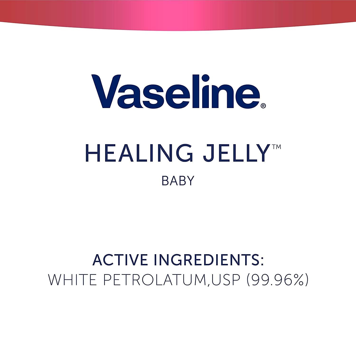 Vaseline Petroleum Jelly Baby 4-Pack – Pediatrician-Recommended Skin Protection for Shared Daycare and Home Nurseries