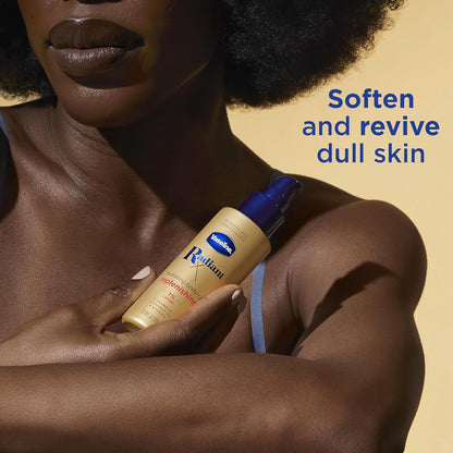 Vaseline Radiant X Replenishing Body Oil, Allergy-Conscious Clean Body Oil Safe for Face Body and Cuticles
