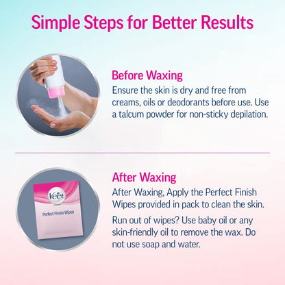 Veet Full Body Waxing Kit – At-Home Wax Ritual for Stress-Free Body Care