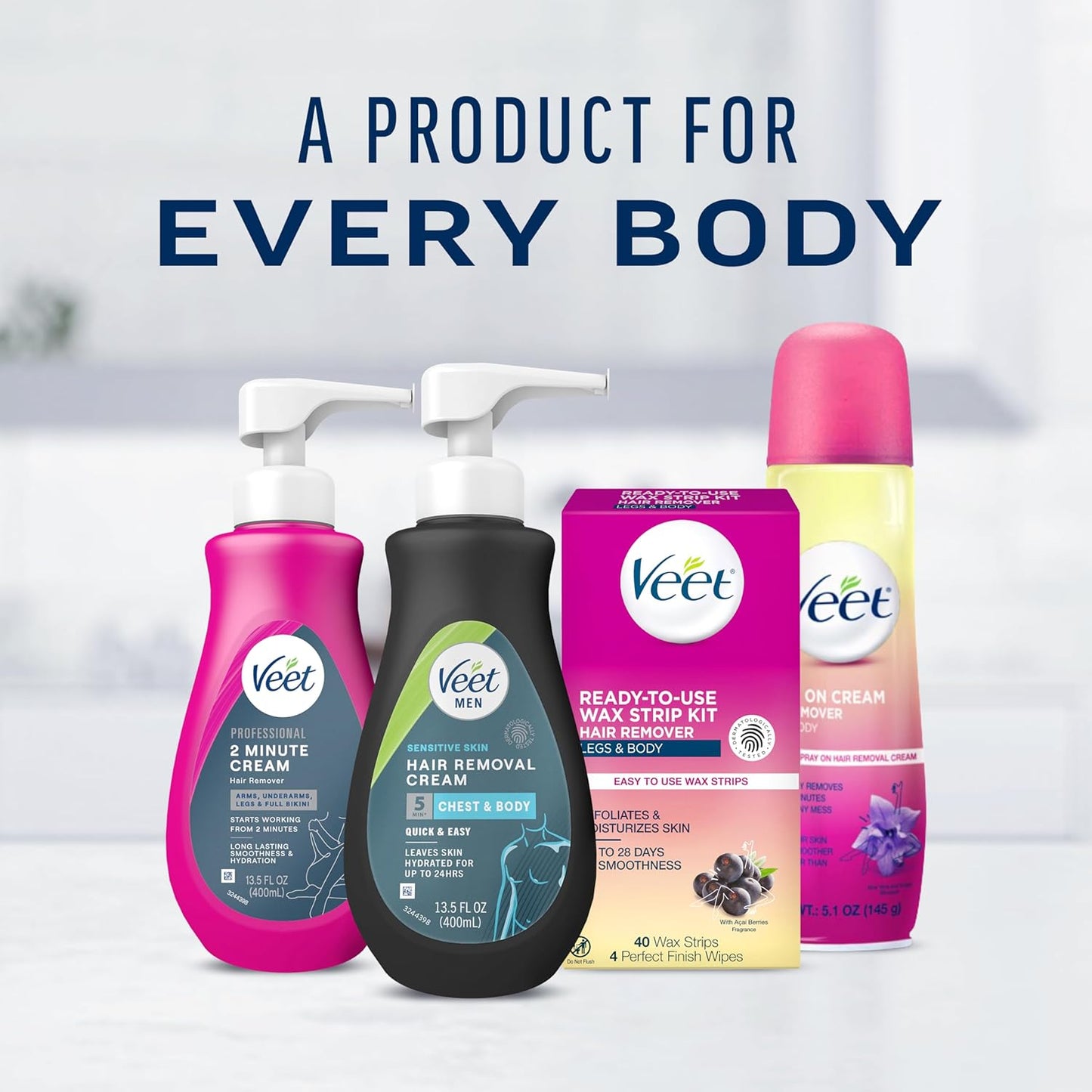 Veet Men's Depilatory Gel – Perfect Starter Gift for Men New to Body Hair Removal