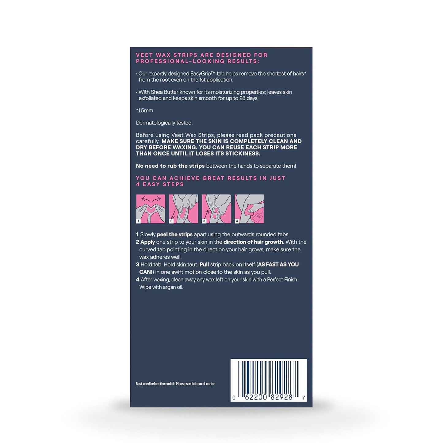 VEET Worry-Free Body Waxing Kit – Pet & Kid-Safe Hair Removal, Clean Air, No Smoke or Fire Hazard