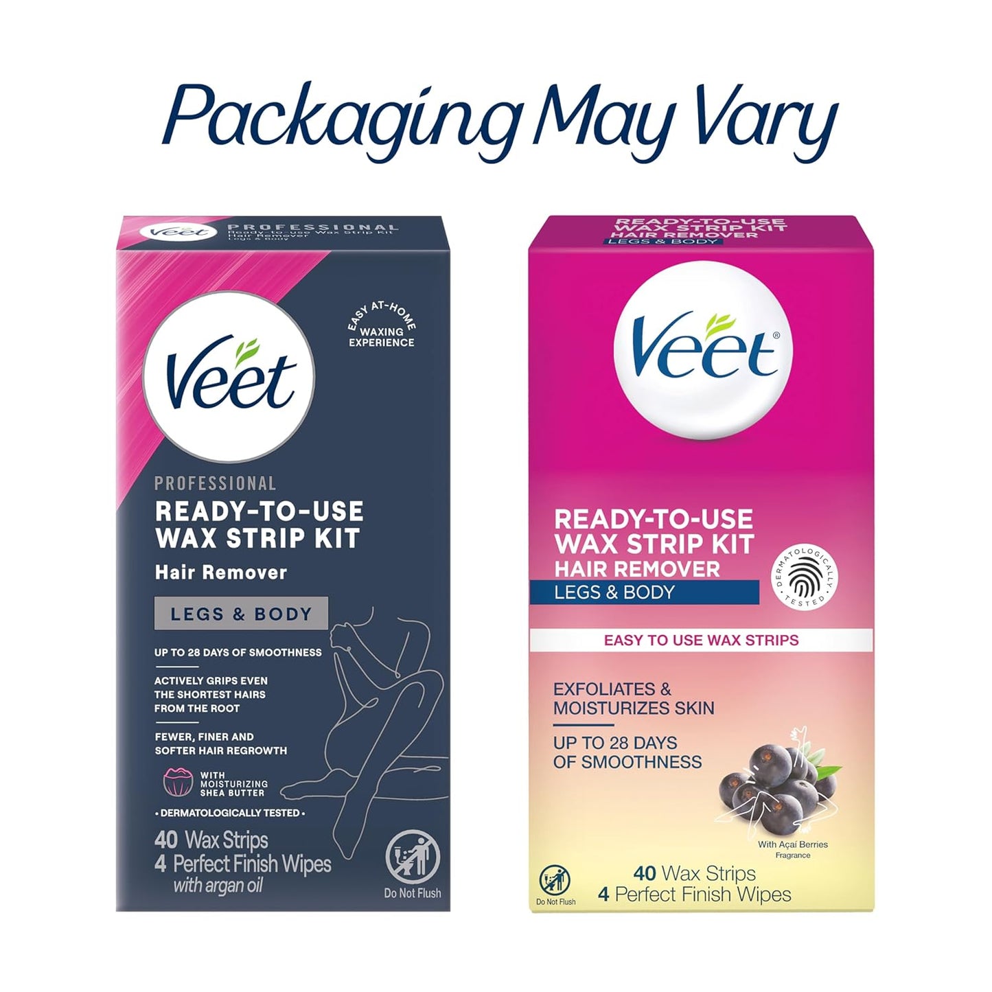 VEET Worry-Free Body Waxing Kit – Pet & Kid-Safe Hair Removal, Clean Air, No Smoke or Fire Hazard