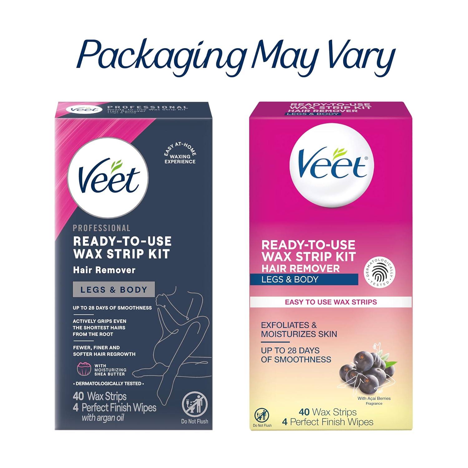 VEET Worry-Free Body Waxing Kit – Pet & Kid-Safe Hair Removal, Clean Air, No Smoke or Fire Hazard