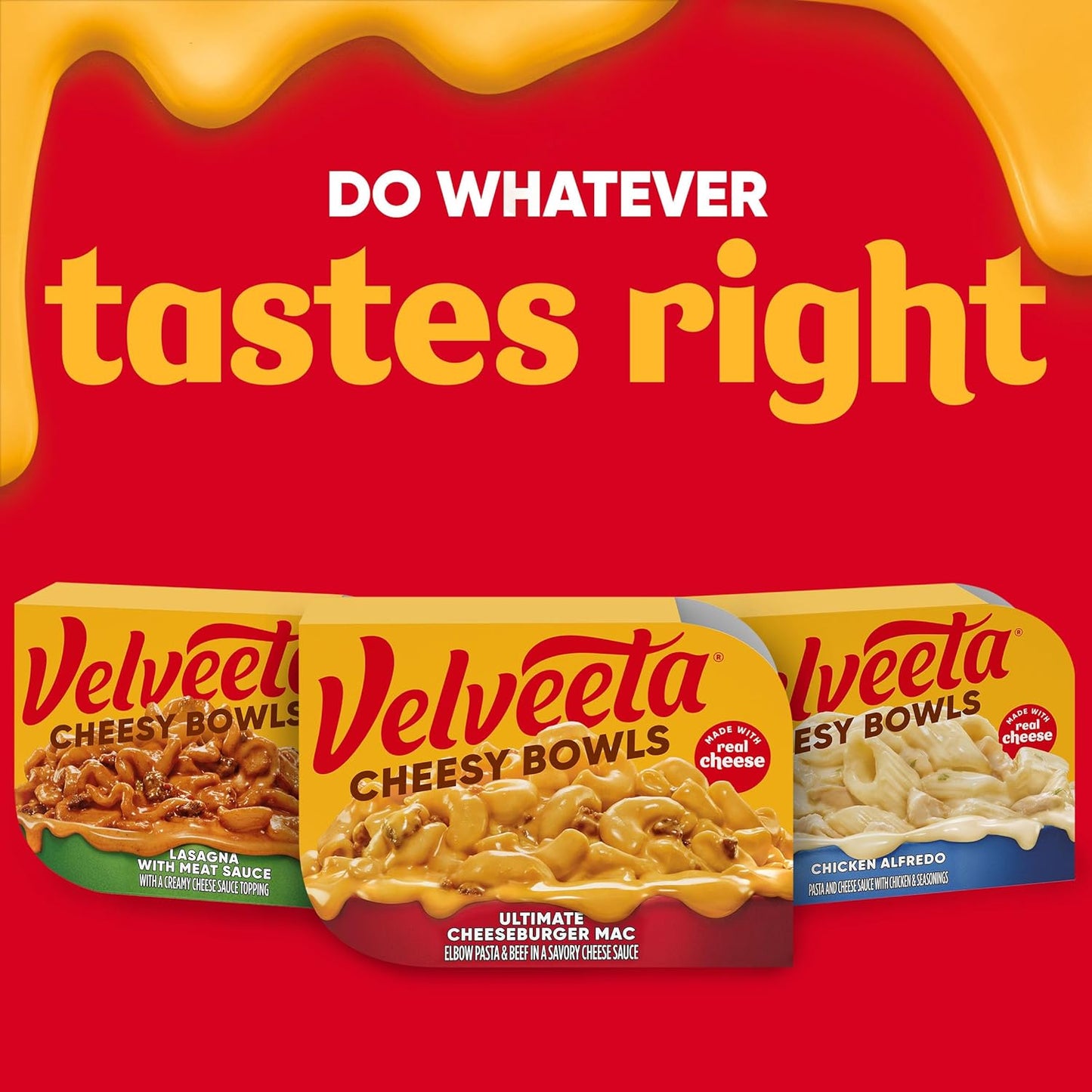 Velveeta Cheesy Bowls Ultimate Cheeseburger Mac – Dorm Room Microwave Dinner for Hungry College Kids, 9 oz