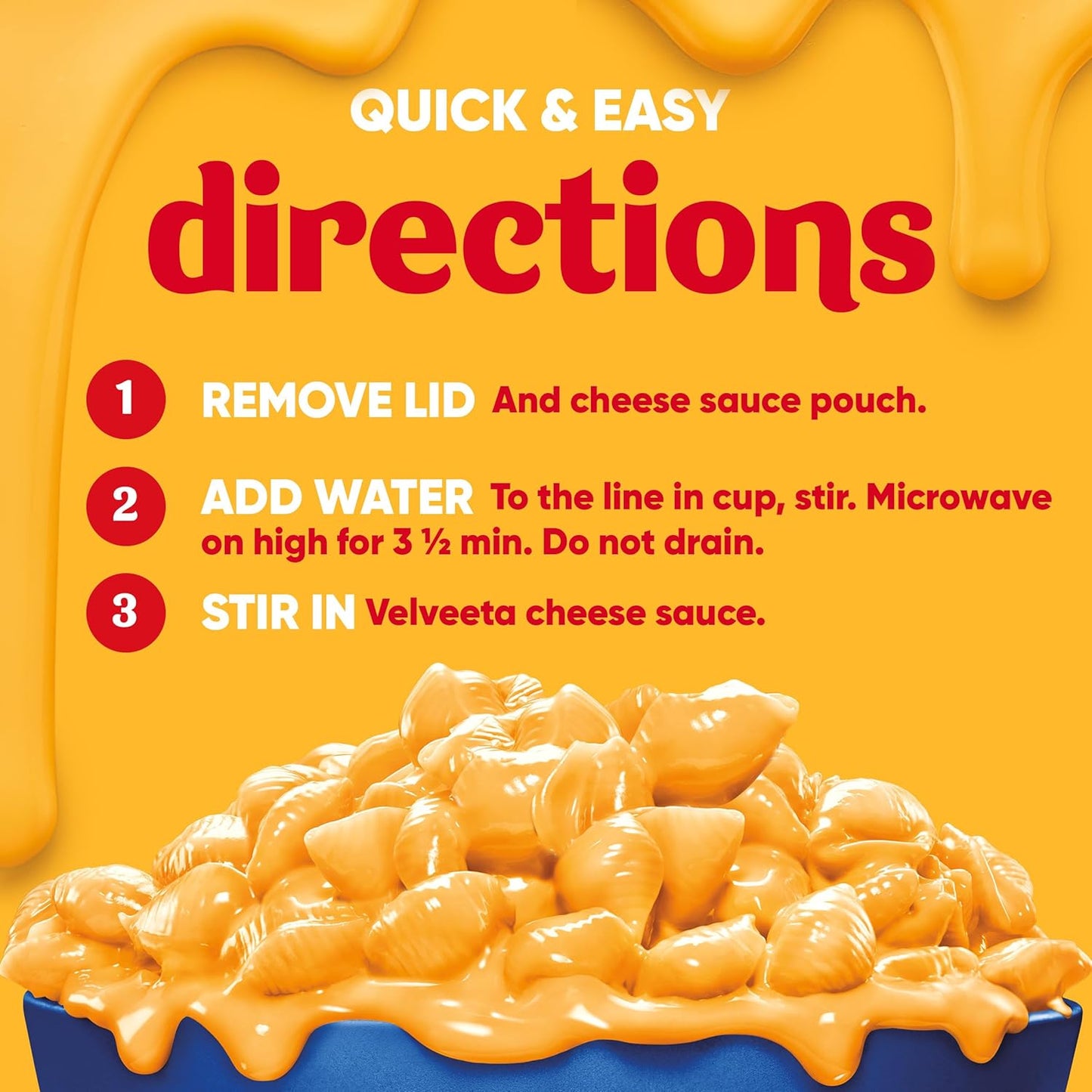 Velveeta Shells & Cheese Original Microwaveable Cup – Late-Night Study Fuel for College Students, Microwave-Ready Cup