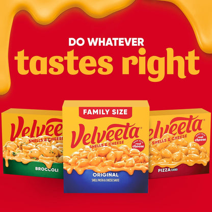 Velveeta Shells & Cheese Original Shell Pasta & Cheese Sauce 24 oz – SNAP EBT Eligible Pantry Stockpile for Tight Budgets