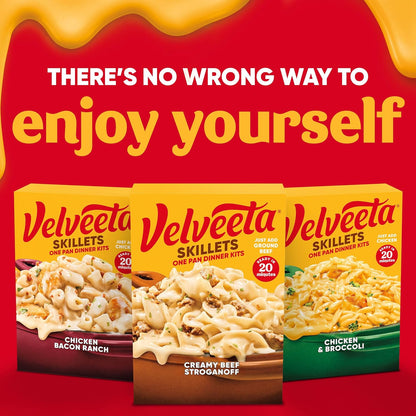 Velveeta Skillets Dinner Kit – Pantry-Staple Solution for Busy Weeknights, No Meal Prep Required