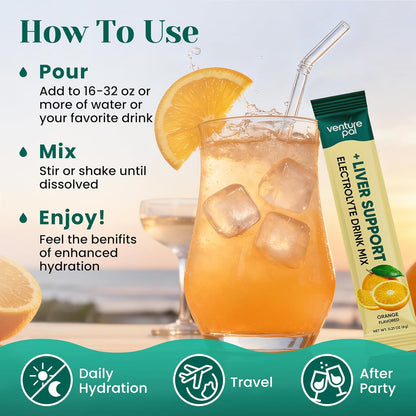 Venture Pal Electrolyte Detox Stick Pack – Housewarming Gift for the Health-Conscious Friend