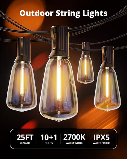 VIPAR LED Outdoor Lights – Charming Birthday Gift for Mom and Her with Warm White Vintage Glow