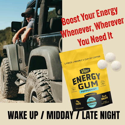 Viter Energy B-Vitamin Caffeine Chews – Sustained Energy Without the Crash for Health-Conscious Adults