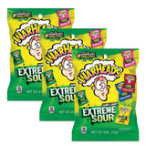 WARHEADS Extreme Sour Hard Candy - Throwback Gift for Millennials and Gen X Candy Nostalgia - 3 Pack