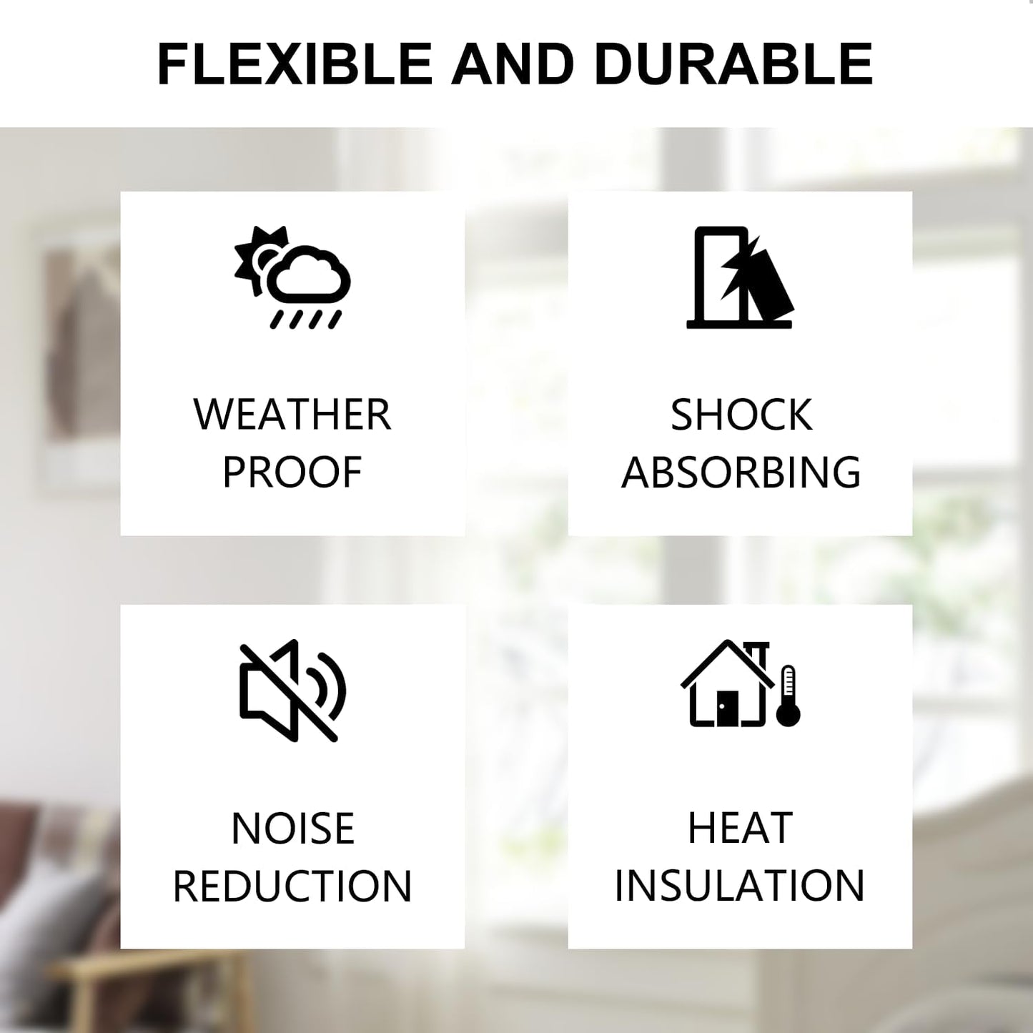Weather Stripping Foam Tape – Child and Pet Friendly Insulation, No Sharp Tools Installation