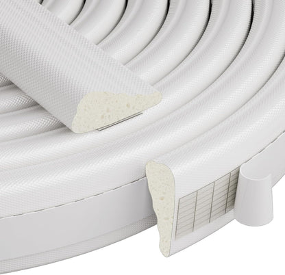 wedge-shape profile ranging from 0.13" (3.5mm) to 0.31" (8mm) thickness for variable gap sealing