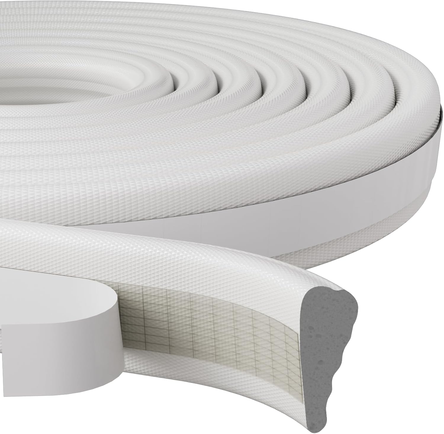 wedge-shaped pe/pu foam profile that flexes to seal 0.11"–0.33" gaps