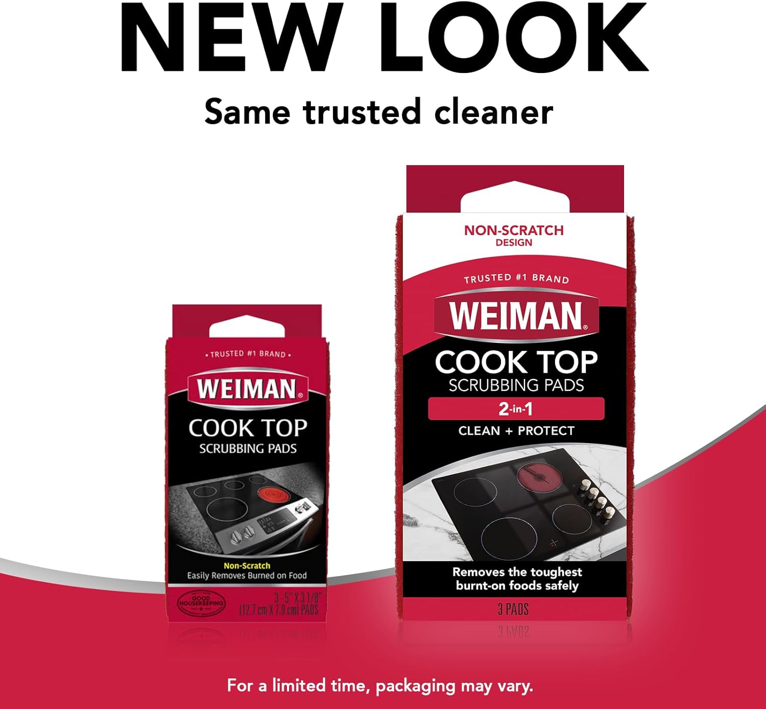 Weiman Cook Top Scrubbing Pads – Streak-Free Polish Pads for a Polished Kitchen Aesthetic