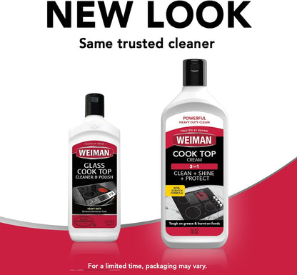 Weiman Cooktop Cleaner & Polish – Non-Scratching Polish for Ceramic Ranges, Protects Delicate Surfaces