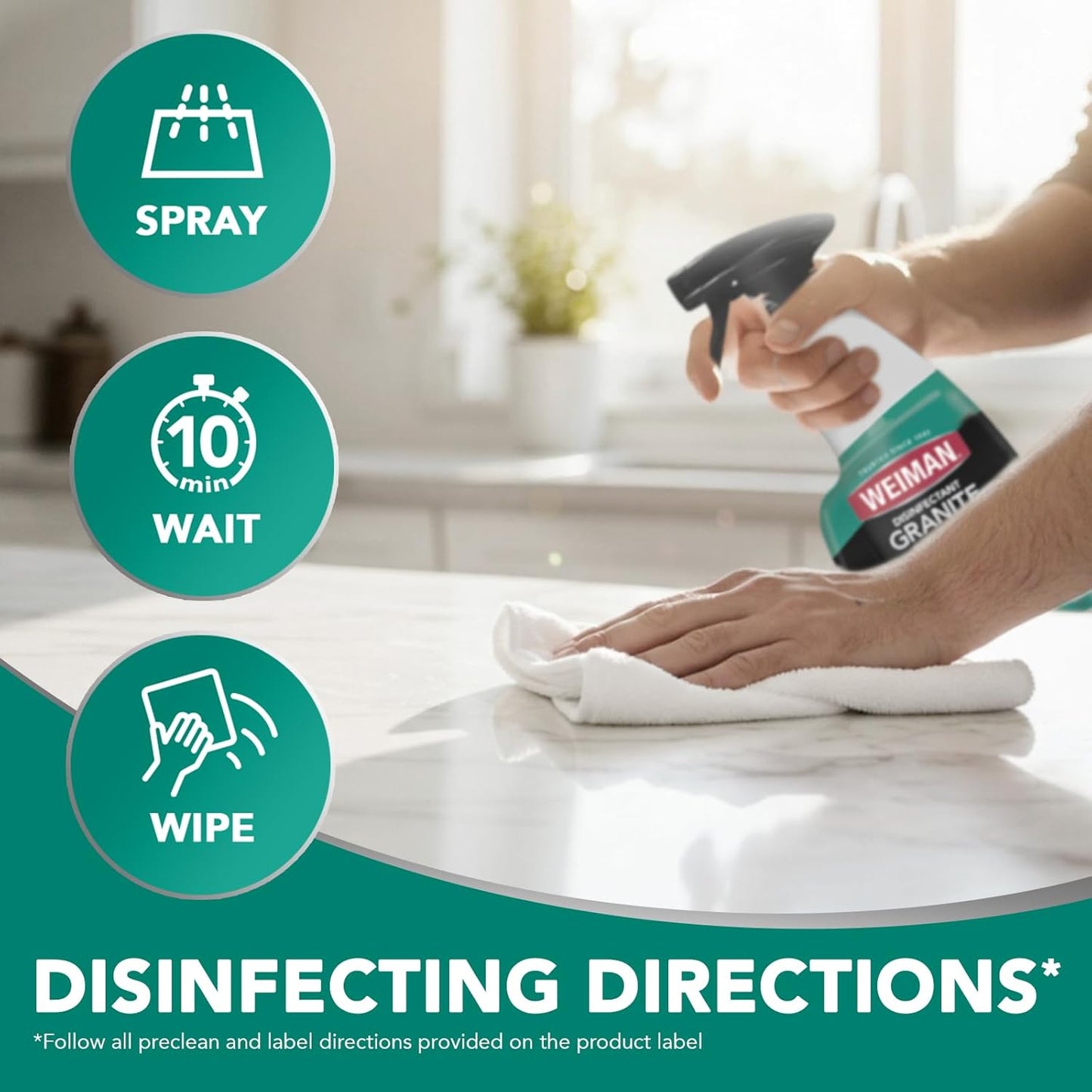 Weiman Daily Clean & Shine 2-Pack – Thoughtful New Home Countertop Care Gift Basket Staple